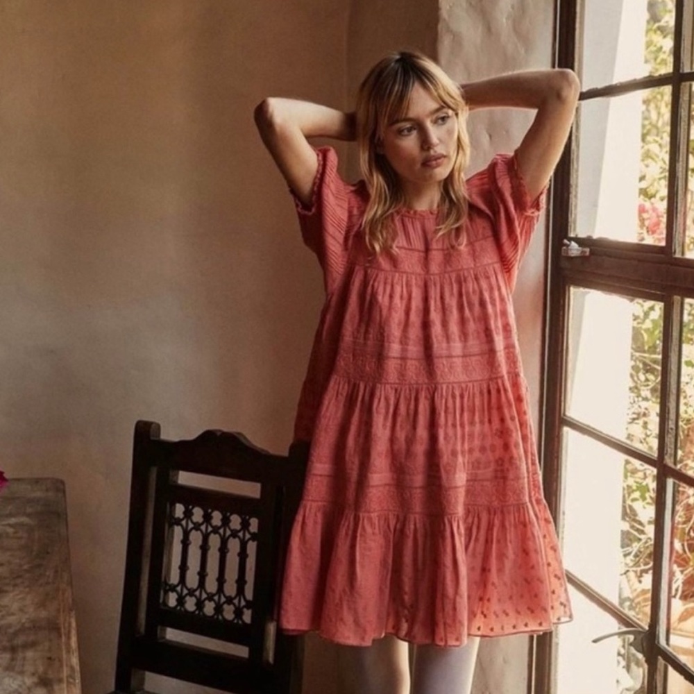 Dôen DOEN Nerine dress in Mirage size medium cotton EUC embroidered